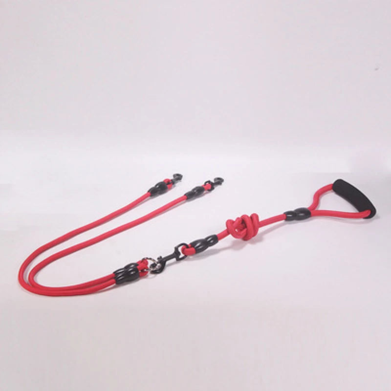 Dog Nylon Rope Double Leash -  Tenini Strive Pet