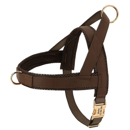 Adjustable No Pull Dog Harness with Custom Engraving | Tenini Strive Pet