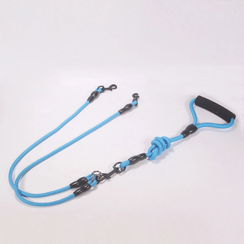 Dog Nylon Rope Double Leash -  Tenini Strive Pet
