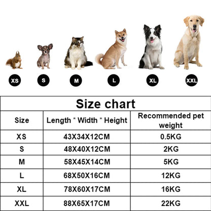 Dog Square Plush Kennel Bed -  Tenini Strive Pet