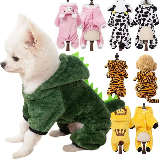 Soft Warm Fleece Dogs Jumpsuits -  Tenini Strive Pet