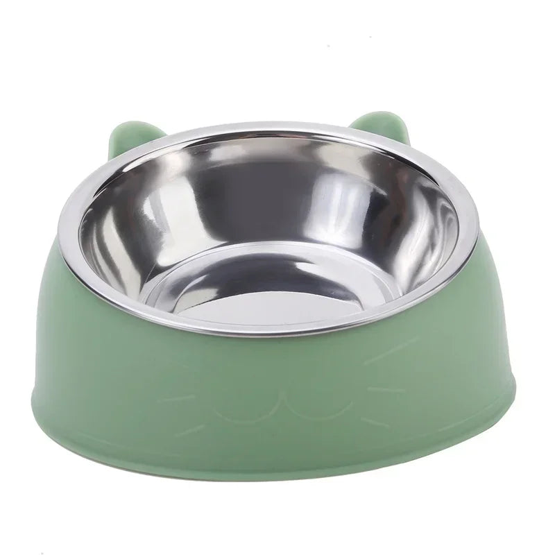Stainless Steel Cats Drinking Feeder Bowl -  Tenini Strive Pet