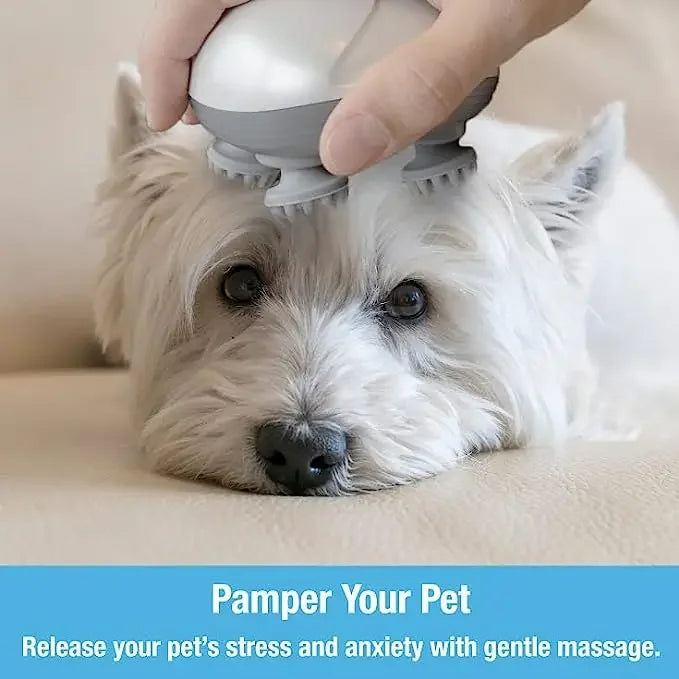 Electric Cat Massager Head Back Scratcher for Relieving Tension Pet Massage Tool Shoulder Neck Deep Tissue Head Scalp Massager -  Tenini Strive Pet