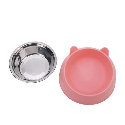 Stainless Steel Cats Drinking Feeder Bowl -  Tenini Strive Pet