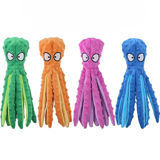 Dog Octopus Plush squeaky Toy -  Tenini Strive Pet