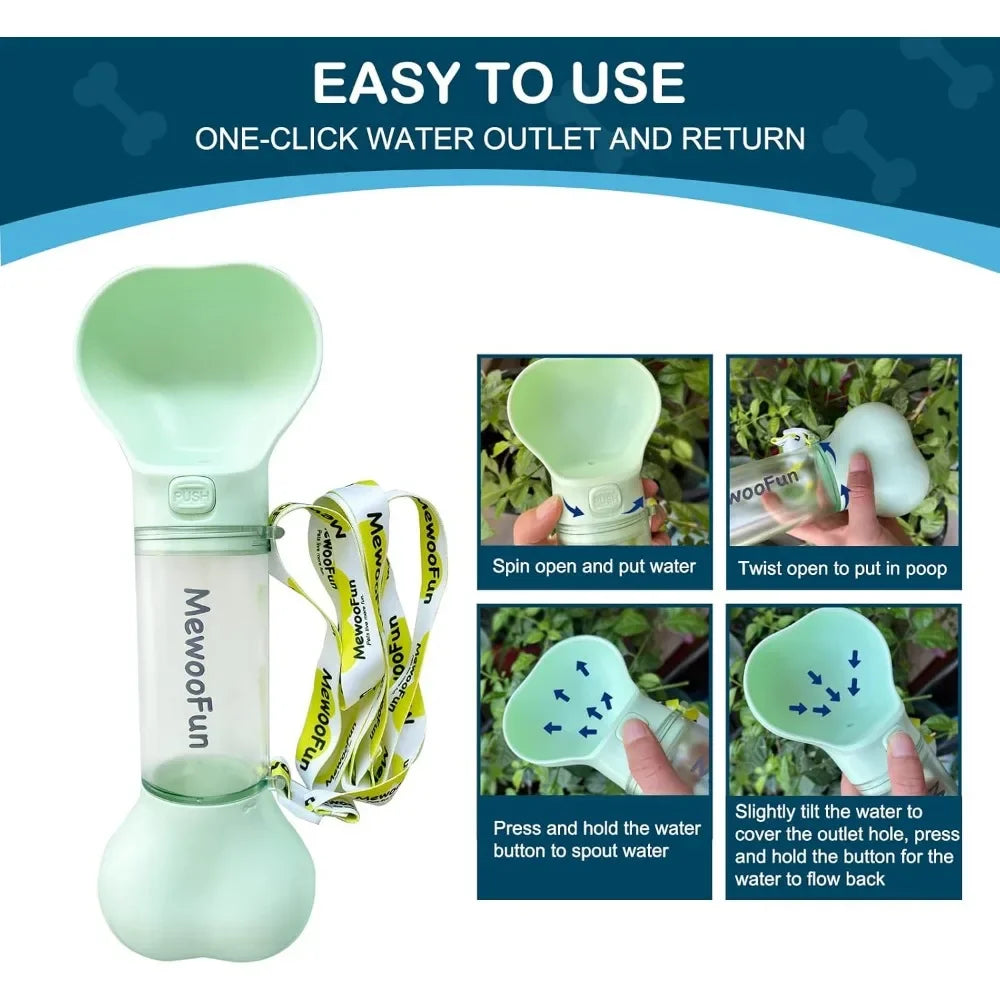 Dog Outdoor Unique Water Bottle -  Tenini Strive Pet