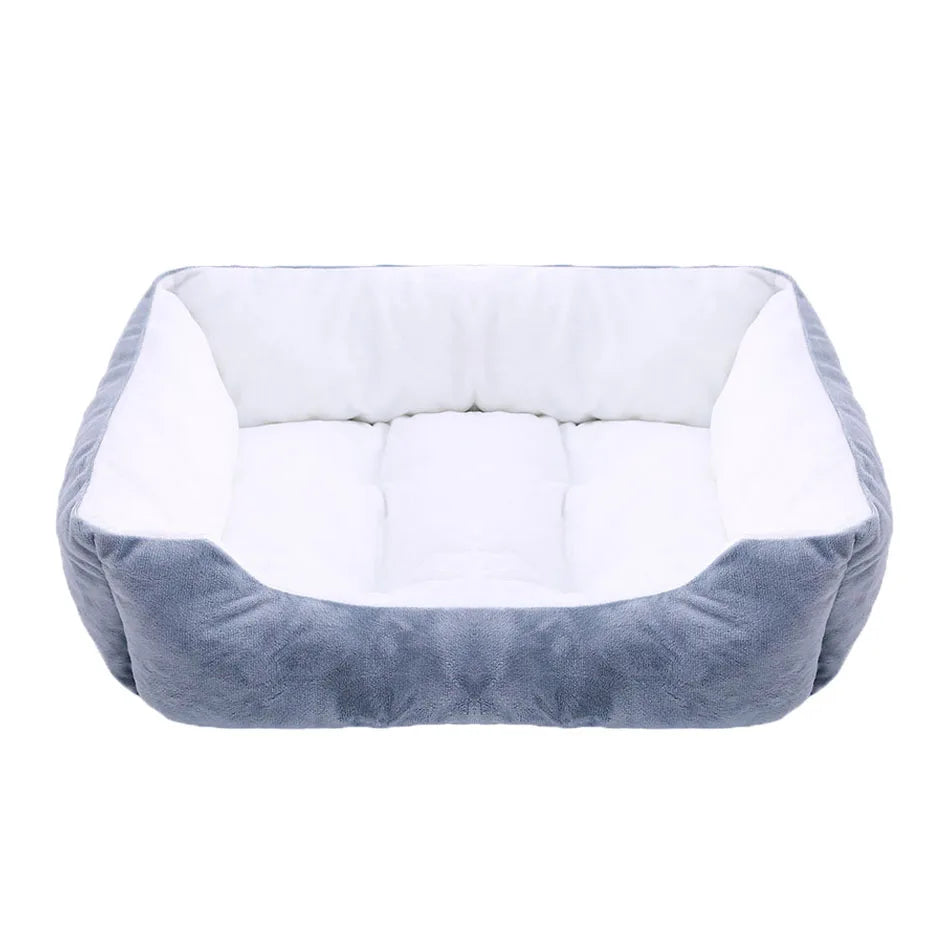 Dog Square Plush Kennel Bed -  Tenini Strive Pet