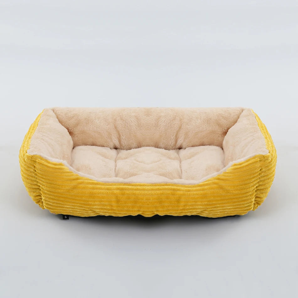 Dog Square Plush Kennel Bed -  Tenini Strive Pet
