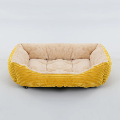 Dog Square Plush Kennel Bed -  Tenini Strive Pet