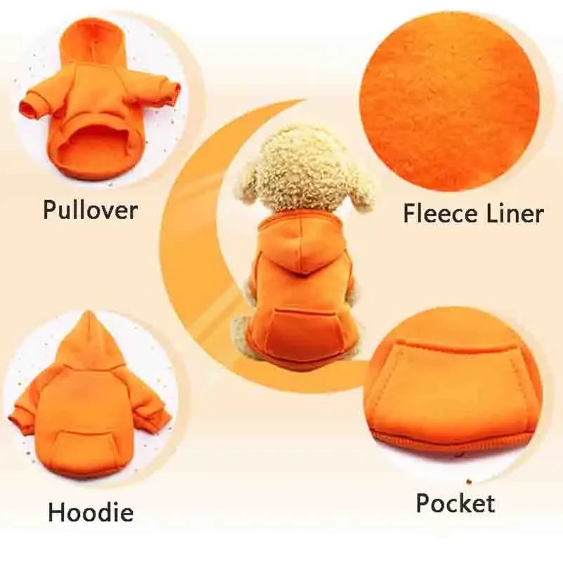 Dog Winter Hooded Sweatshirt -  Tenini Strive Pet