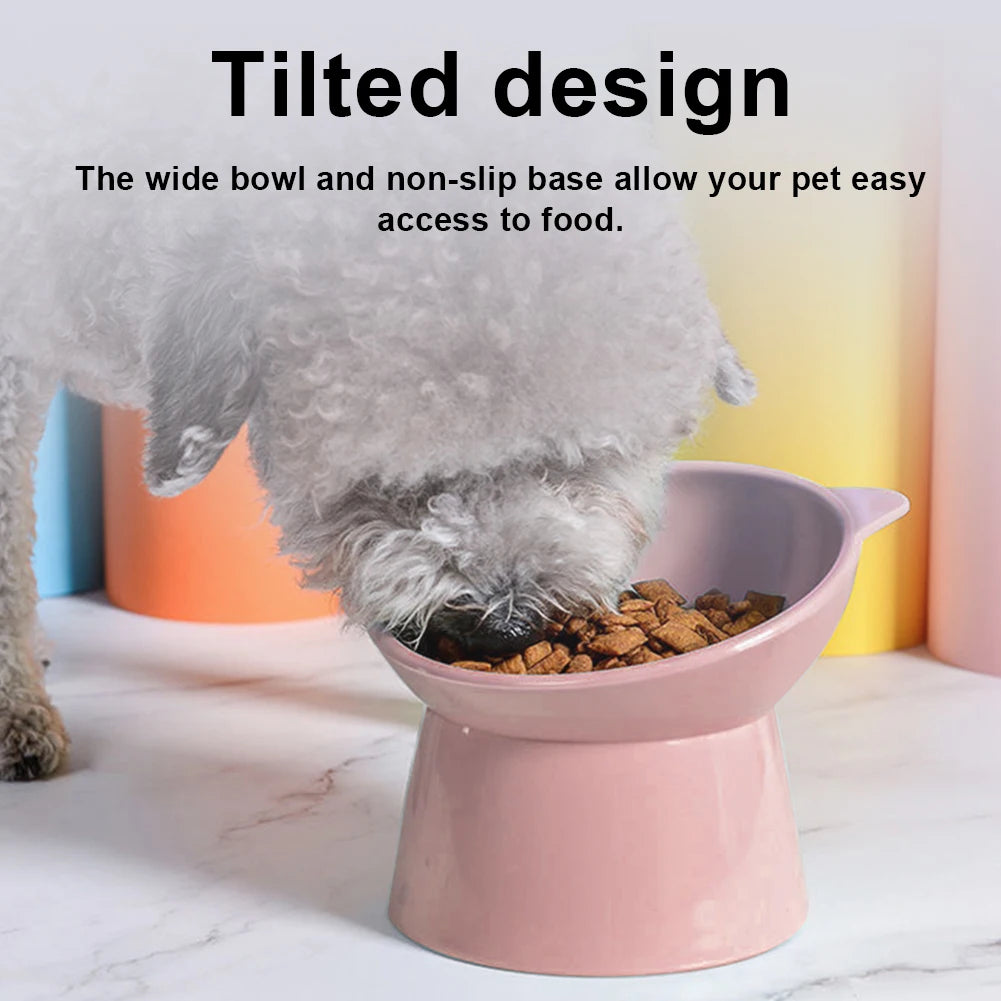 Tilted Elevated Cat Food Bowl -  Tenini Strive Pet