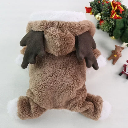 Dog Elk Santa Claus Hoodies -  Tenini Strive Pet