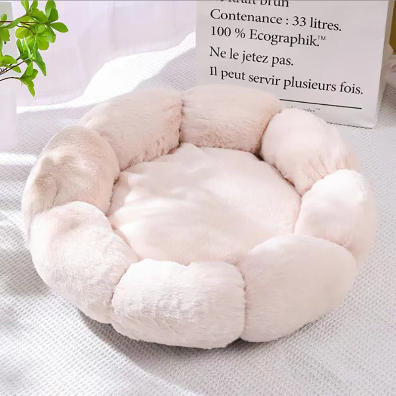 Soft Plush Pet Cat Flower Nest -  Tenini Strive Pet