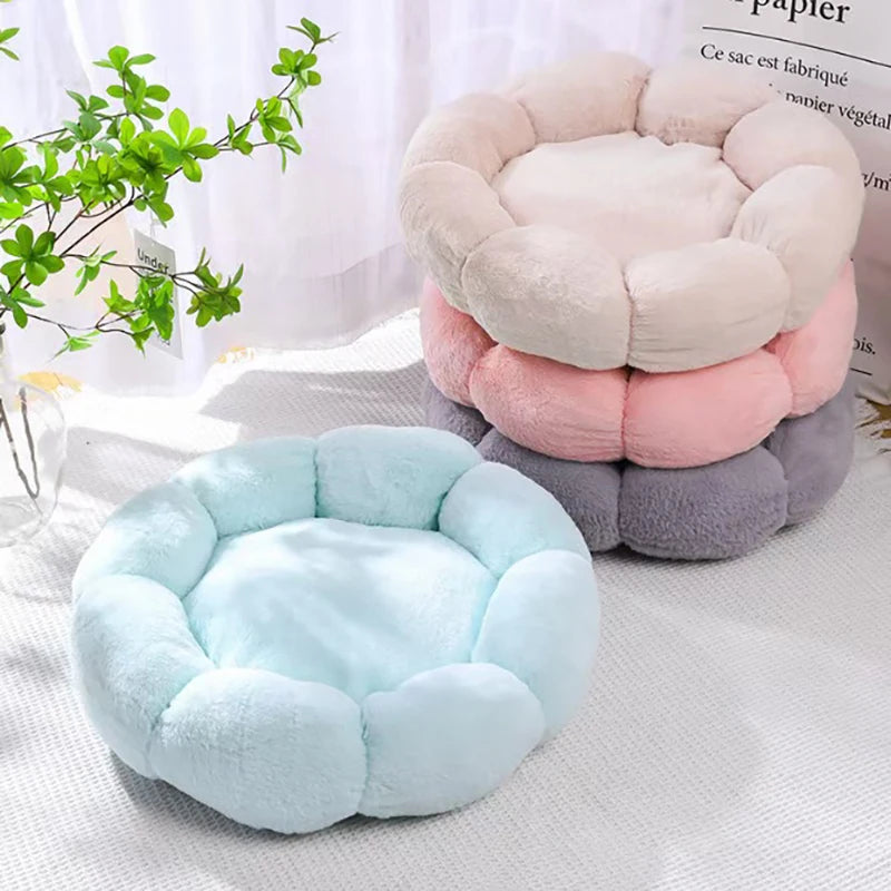 Soft Plush Pet Cat Flower Nest -  Tenini Strive Pet
