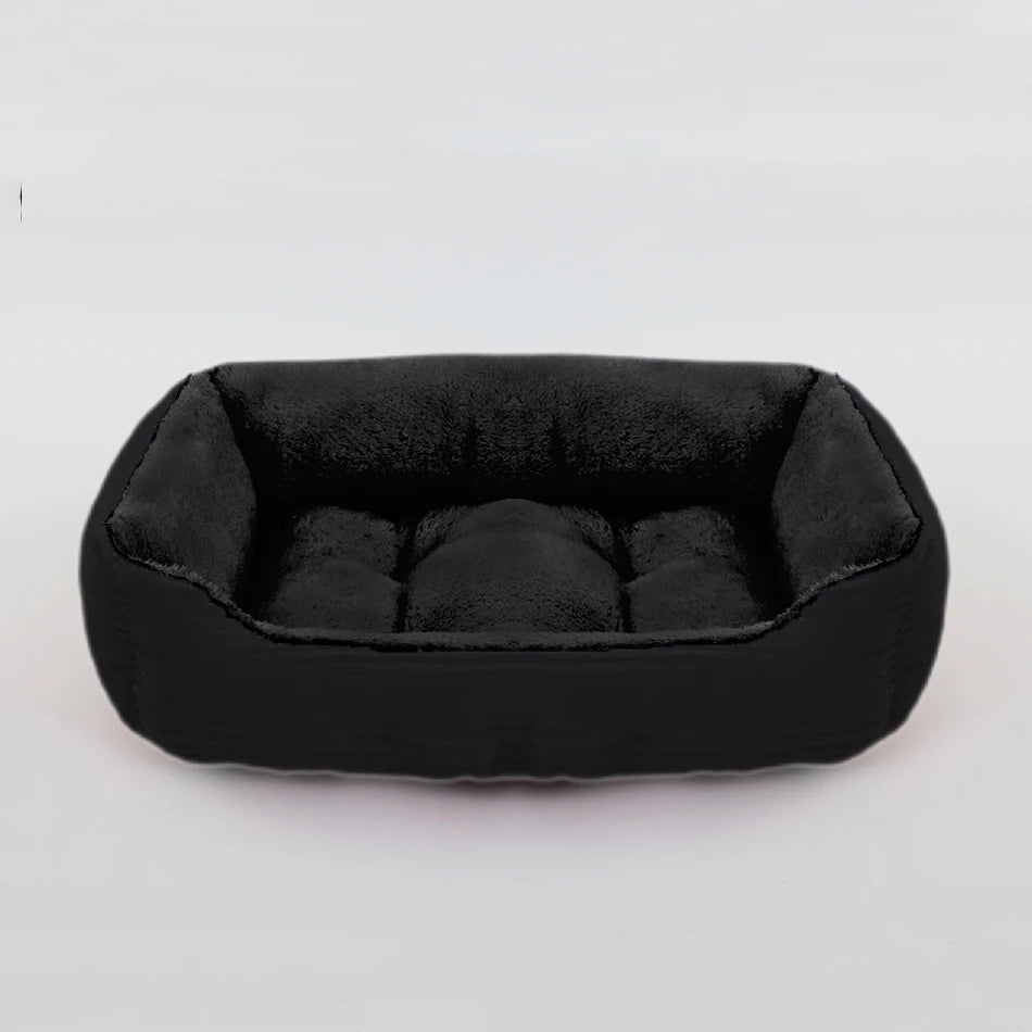 Dog Square Plush Kennel Bed -  Tenini Strive Pet
