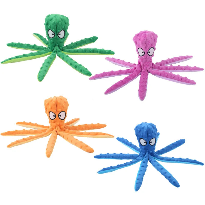 Dog Octopus Plush squeaky Toy -  Tenini Strive Pet