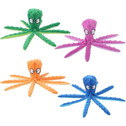 Dog Octopus Plush squeaky Toy -  Tenini Strive Pet