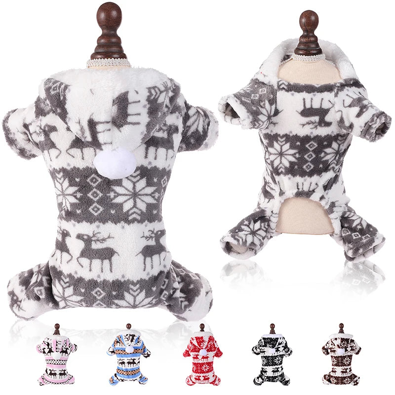 Winter Dog Christmas Jumpsuit -  Tenini Strive Pet
