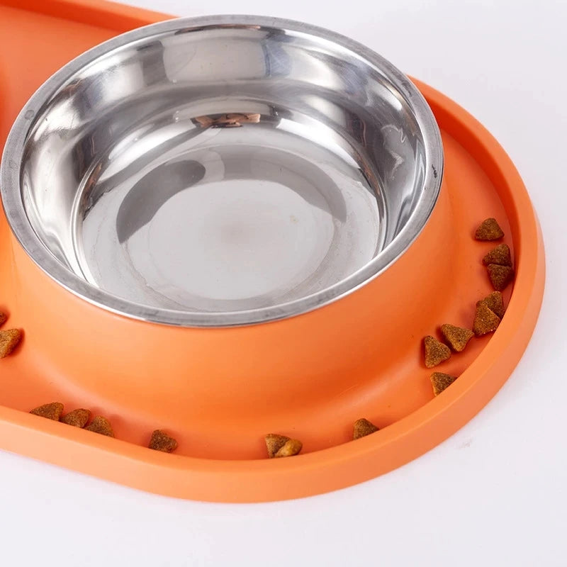 Pet Stainless Steel Silicone Base Bowl -  Tenini Strive Pet