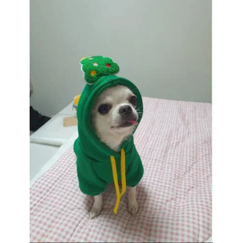 Dog Elk Santa Claus Hoodies -  Tenini Strive Pet
