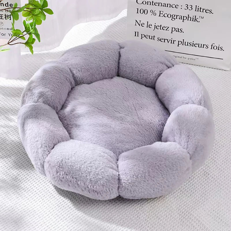 Soft Plush Pet Cat Flower Nest -  Tenini Strive Pet
