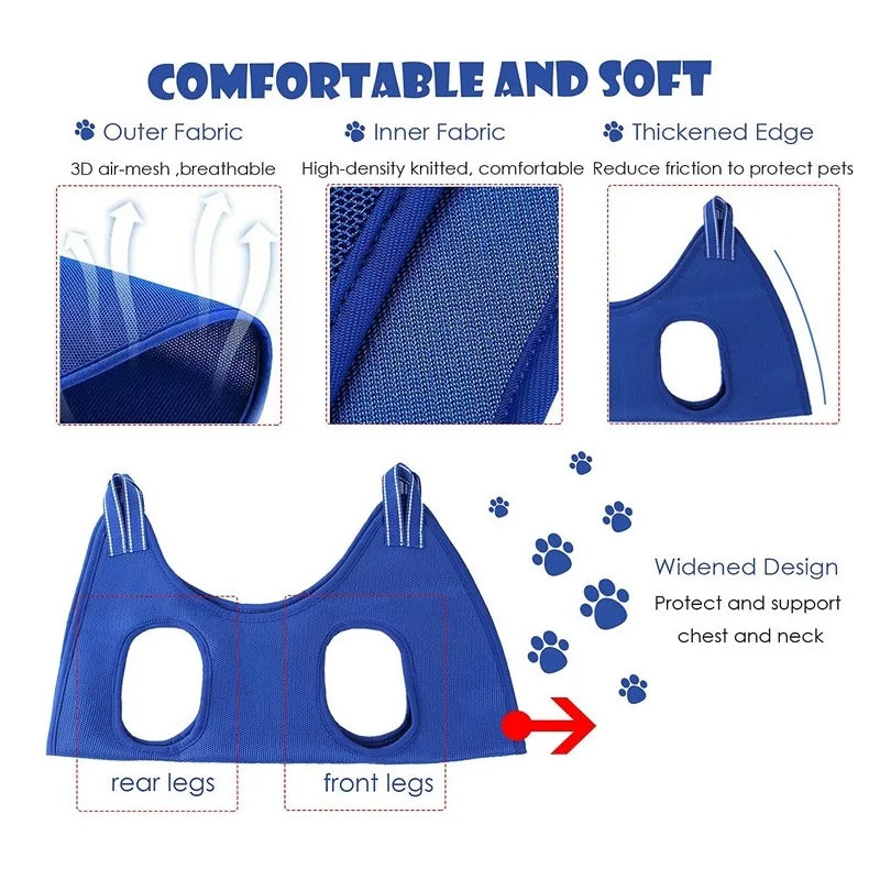Dog Cat Grooming Hammock for Easy Grooming | Tenini Strive Pet