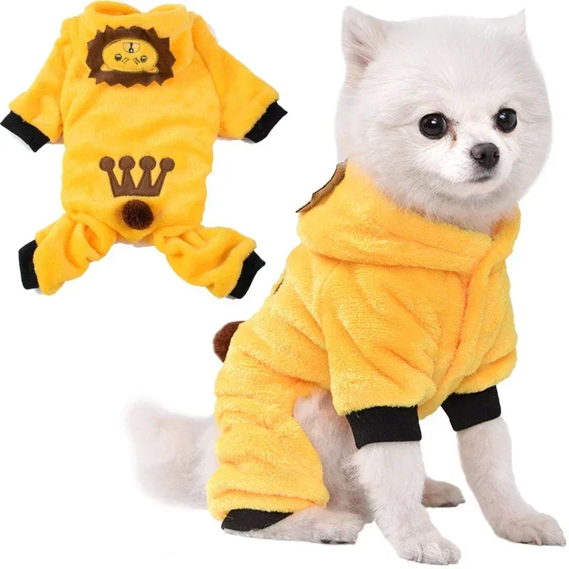 Soft Warm Fleece Dogs Jumpsuits -  Tenini Strive Pet