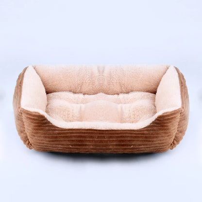 Dog Square Plush Kennel Bed -  Tenini Strive Pet