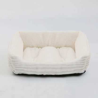 Dog Square Plush Kennel Bed -  Tenini Strive Pet