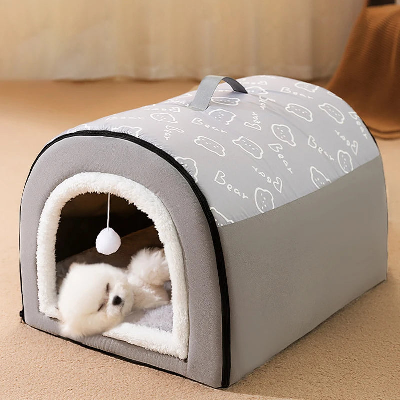 Warm Dog House Sleeping Bed -  Tenini Strive Pet