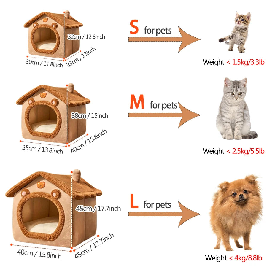 Foldable Sleeping Pet House -  Tenini Strive Pet