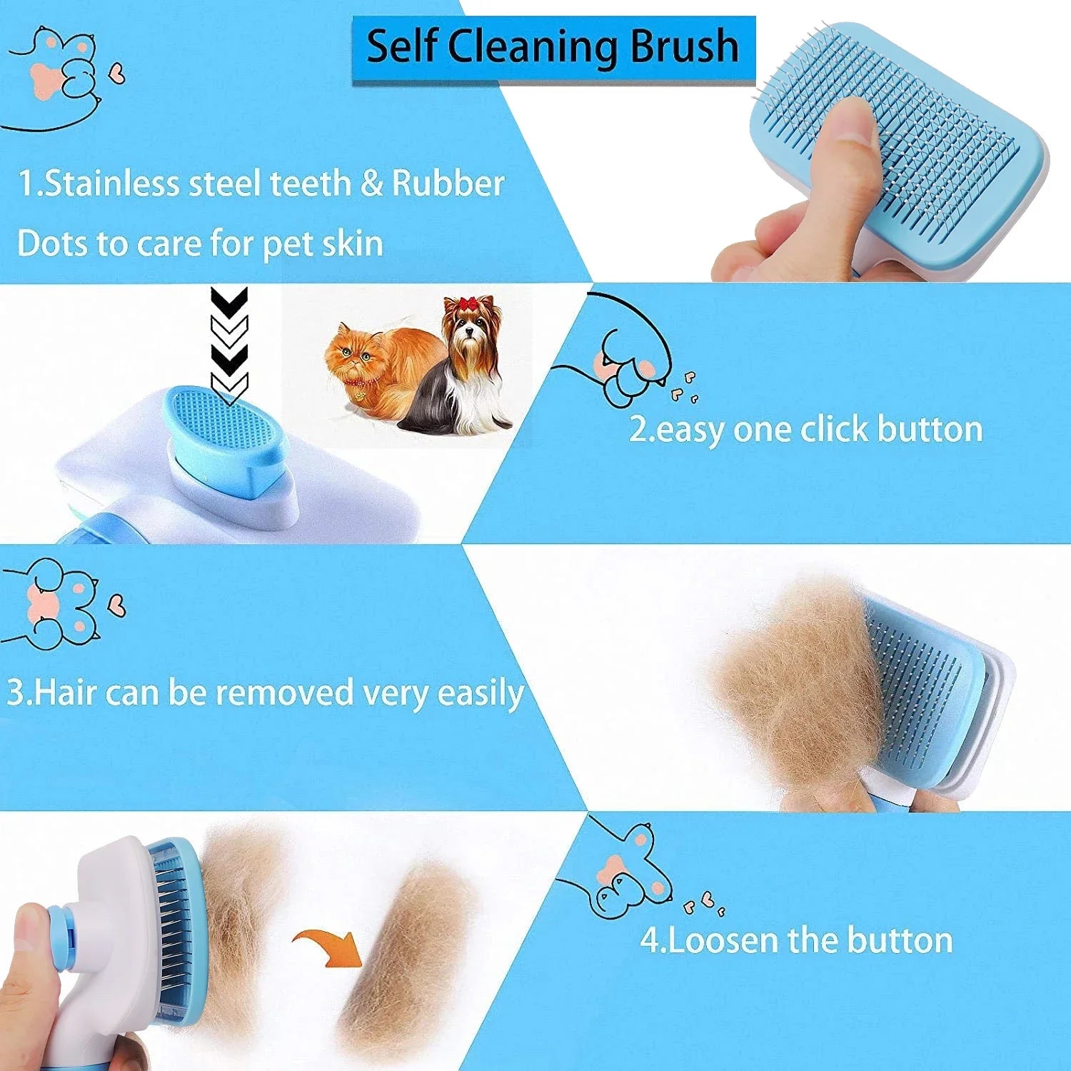 Dog Hair Remover Brush -  Tenini Strive Pet